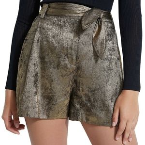 Guess Topia Metallic Tie-Front Shorts